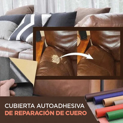 CUBIERTA AUTOADHESIVA DE REPARACIÓN DE CUERO